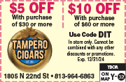 Special Coupon Offer for Tampero Cigars